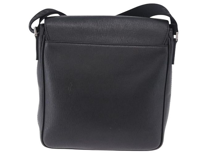 Borsa a tracolla Salvatore Ferragamo in pelle nera argento Auth ka5625 Nero - vista 2