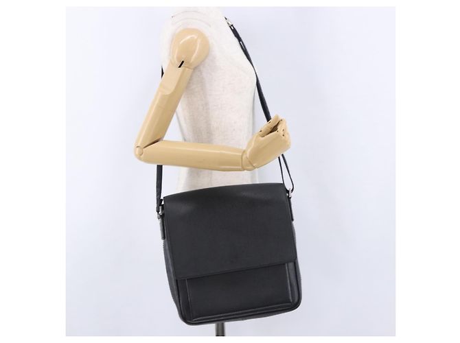 Borsa a tracolla Salvatore Ferragamo in pelle nera argento Auth ka5625 Nero - vista 23