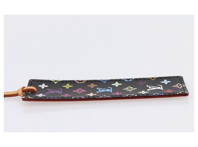 LOUIS VUITTON Monogram Multicolor Mark Page Kadu Bookmark M99197 LV Auth 196472V Nero - vista 3
