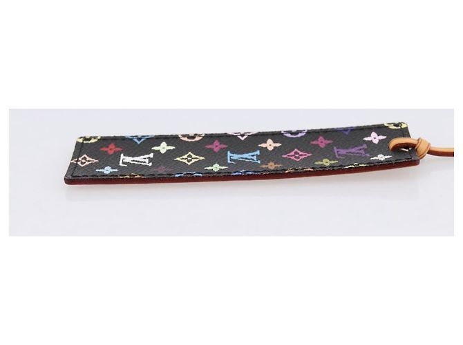 LOUIS VUITTON Monogram Multicolor Mark Page Kadu Bookmark M99197 LV Auth 196472V Nero - vista 4