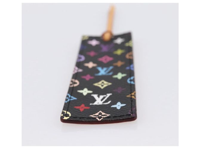 LOUIS VUITTON Monogram Multicolor Mark Page Kadu Bookmark M99197 LV Auth 196472V Nero - vista 6