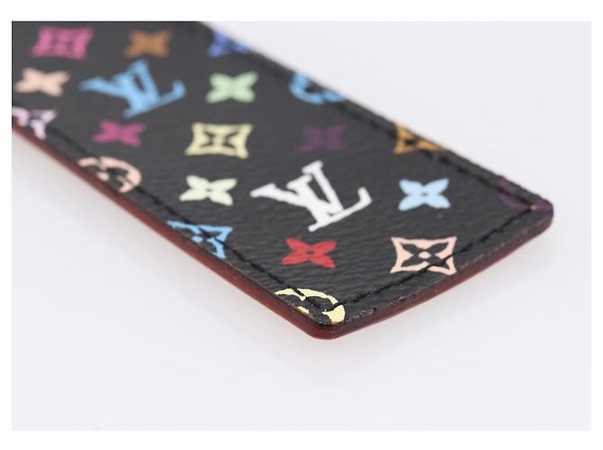 LOUIS VUITTON Monogram Multicolor Mark Page Kadu Bookmark M99197 LV Auth 196472V Nero - vista 8