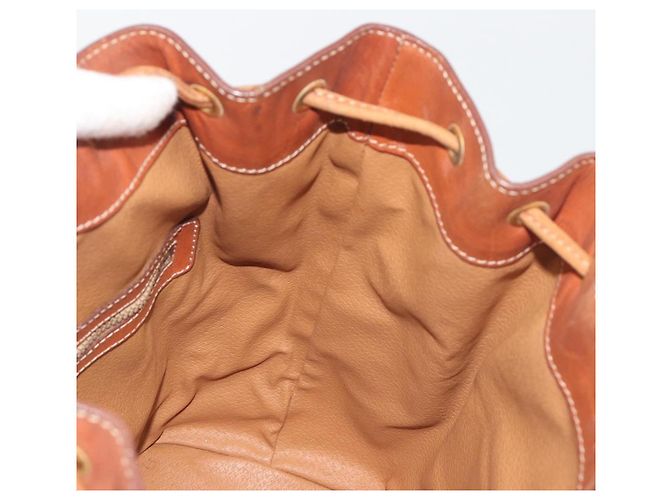 Céline Borsa a Tracolla CELINE Macadam PVC Pelle Marrone Tono Oro Auth 196099 - vista 19