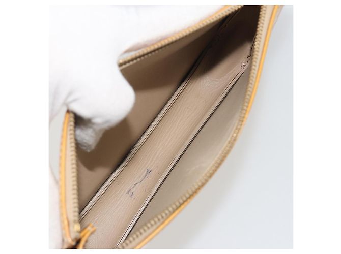 LOUIS VUITTON Monogram Vernis Lexington Pouch Beige M91010 LV Auth 195097 - vista 11