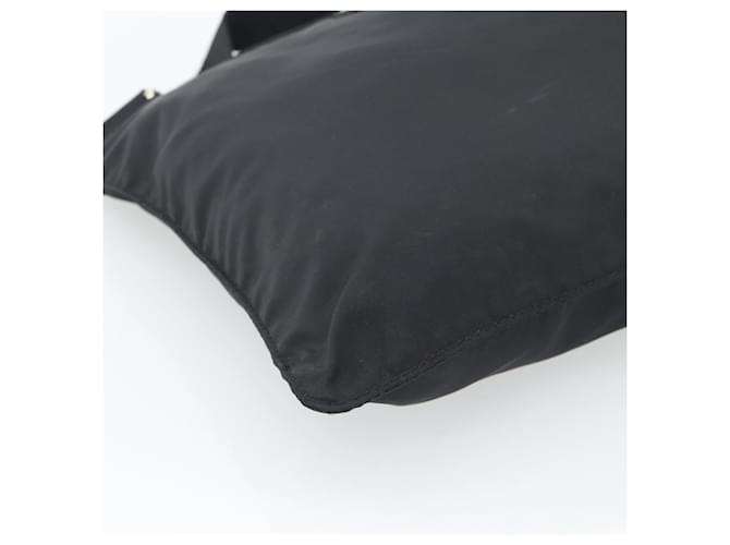Borsa a tracolla PRADA Nylon Nero Argento Auth 196155A - vista 15