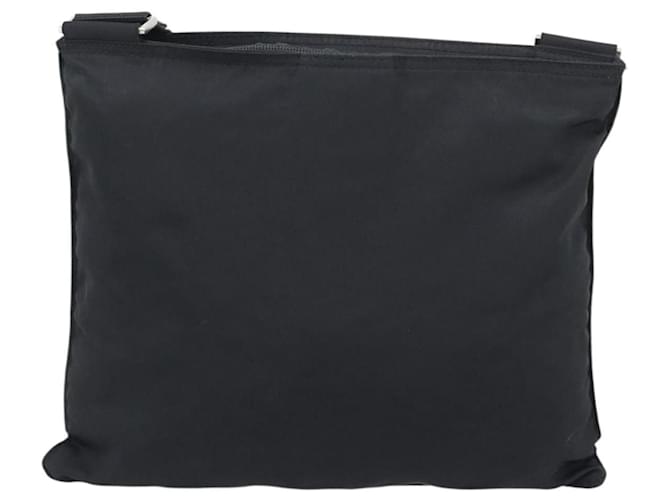 Borsa a tracolla PRADA Nylon Nero Argento Auth 196155A - vista 2