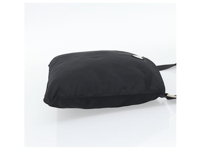 Borsa a tracolla PRADA Nylon Nero Argento Auth 196155A - vista 4