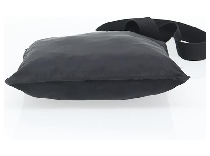 Borsa a tracolla PRADA Nylon Nero Argento Auth 196155A - vista 5