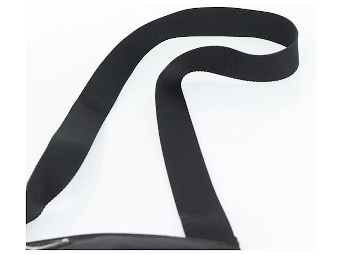 Borsa a tracolla PRADA Nylon Nero Argento Auth 196155A - vista 8