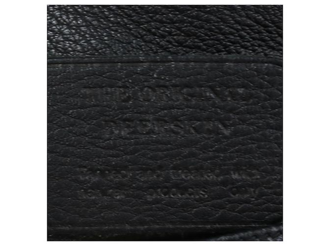 Borsa a Spalla PRADA Vittero Dino Leather Black Gold Auth 194765M Nero D'oro - vista 28