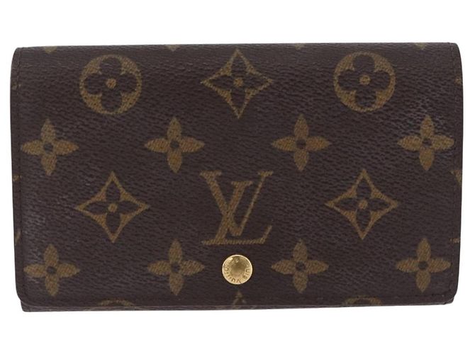 LOUIS VUITTON Monogram Porte Monnaie Billets Tresor Wallet M61730 Auth 194485A Monogramma - vista 13