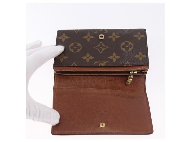 LOUIS VUITTON Monogram Porte Monnaie Billets Tresor Wallet M61730 Auth 194485A Monogramma - vista 18