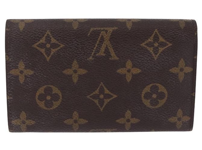 LOUIS VUITTON Monogram Porte Monnaie Billets Tresor Wallet M61730 Auth 194485A Monogramma - vista 2