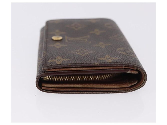 LOUIS VUITTON Monogram Porte Monnaie Billets Tresor Wallet M61730 Auth 194485A Monogramma - vista 3