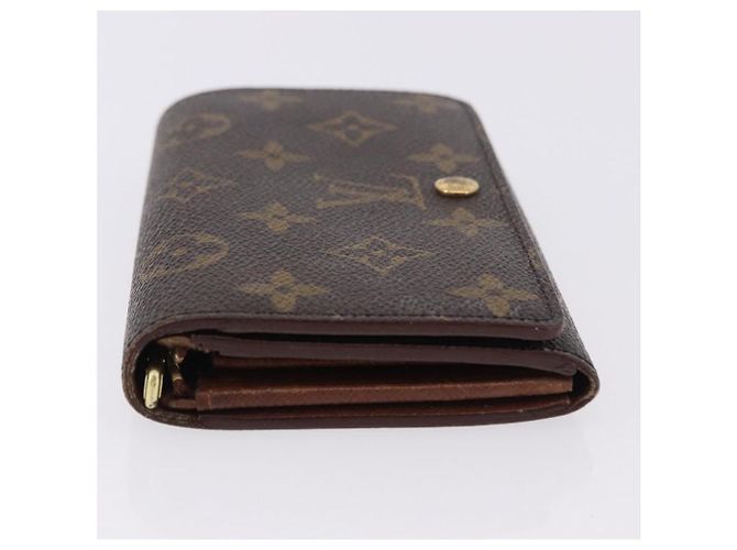 LOUIS VUITTON Monogram Porte Monnaie Billets Tresor Wallet M61730 Auth 194485A Monogramma - vista 4