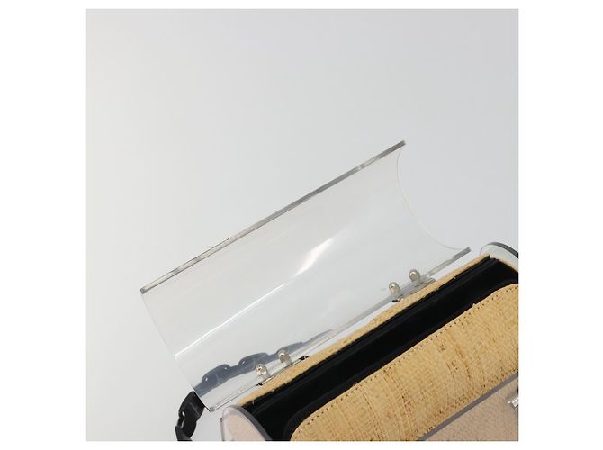 Borsa a mano Salvatore Ferragamo Vala Chain in plastica trasparente e argento Auth 195087V - vista 20