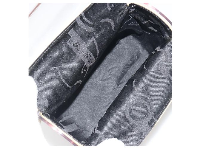 Borsa a mano Salvatore Ferragamo Vala Chain in plastica trasparente e argento Auth 195087V - vista 23