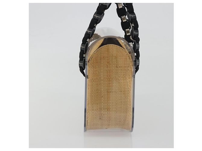 Borsa a mano Salvatore Ferragamo Vala Chain in plastica trasparente e argento Auth 195087V - vista 3