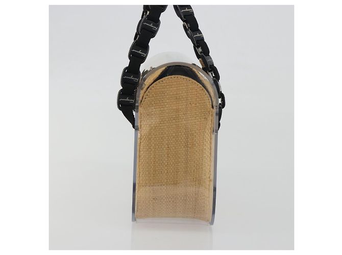 Borsa a mano Salvatore Ferragamo Vala Chain in plastica trasparente e argento Auth 195087V - vista 4