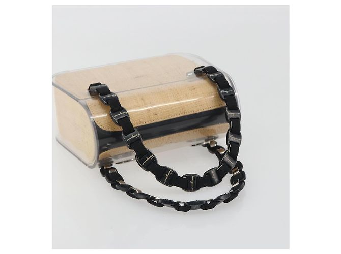 Borsa a mano Salvatore Ferragamo Vala Chain in plastica trasparente e argento Auth 195087V - vista 7