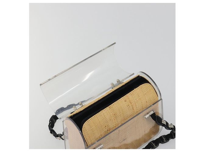 Borsa a mano Salvatore Ferragamo Vala Chain in plastica trasparente e argento Auth 195087V - vista 9