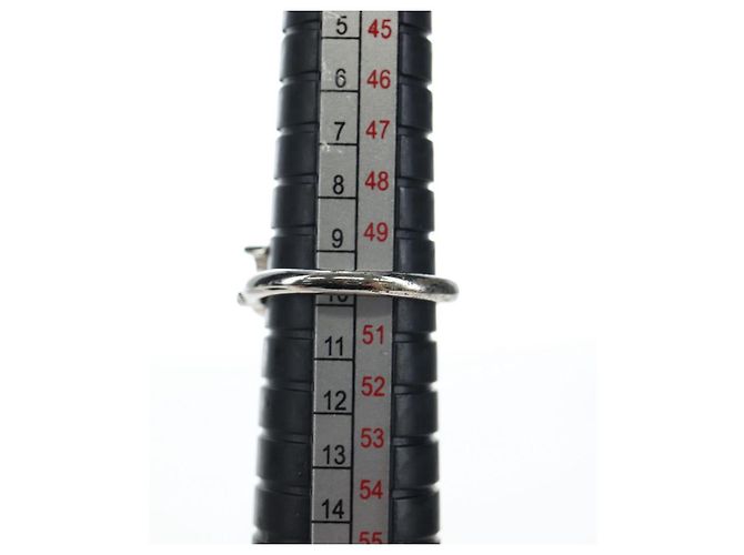 Céline CELINE Trion Asymmetrischer Ring Metall Silber #10(JP Size) Auth 195936M - Ansicht 11
