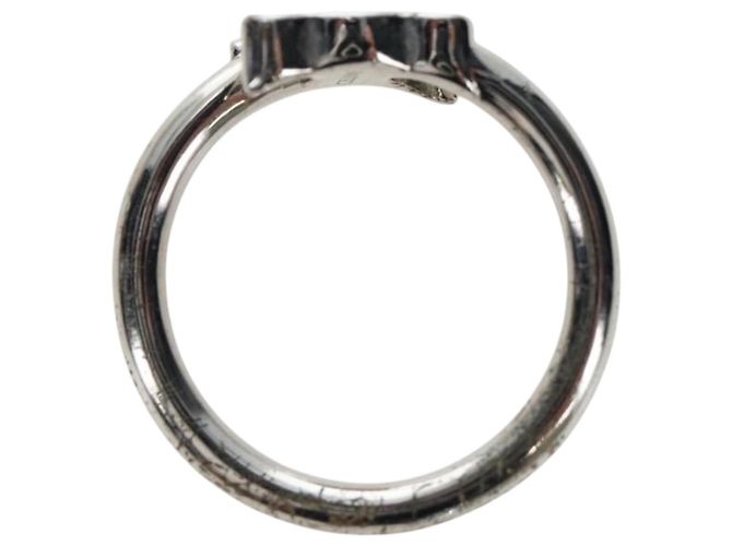 Céline CELINE Trion Asymmetrischer Ring Metall Silber #10(JP Size) Auth 195936M - Ansicht 9
