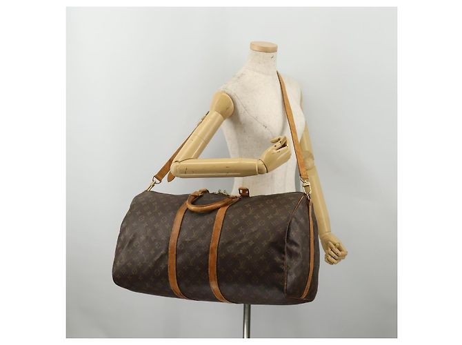LOUIS VUITTON Monogram Keepall Bandouliere 55 Borsa Boston M41414 LV Auth ep15622 Monogramma - vista 24