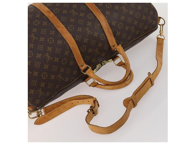 LOUIS VUITTON Monogram Keepall Bandouliere 55 Borsa Boston M41414 LV Auth ep15622 Monogramma - vista 7