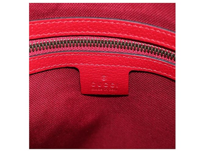 Zaino GUCCI Coated Canvas Red 473872 Auth 191969V Rosso - vista 20