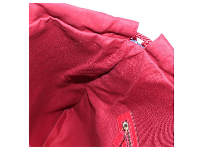 Zaino GUCCI Coated Canvas Red 473872 Auth 191969V Rosso - vista 21