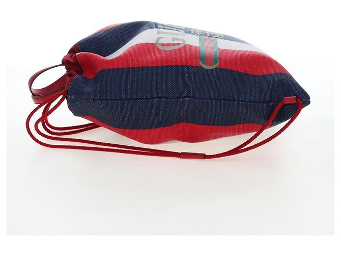 Zaino GUCCI Coated Canvas Red 473872 Auth 191969V Rosso - vista 3