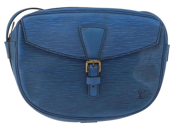 LOUIS VUITTON Borsa a Spalla Epi Jeune Fille MM Blu Toledo M52155 LV Auth 193892 - vista 13