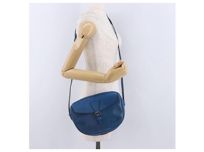 LOUIS VUITTON Borsa a Spalla Epi Jeune Fille MM Blu Toledo M52155 LV Auth 193892 - vista 24