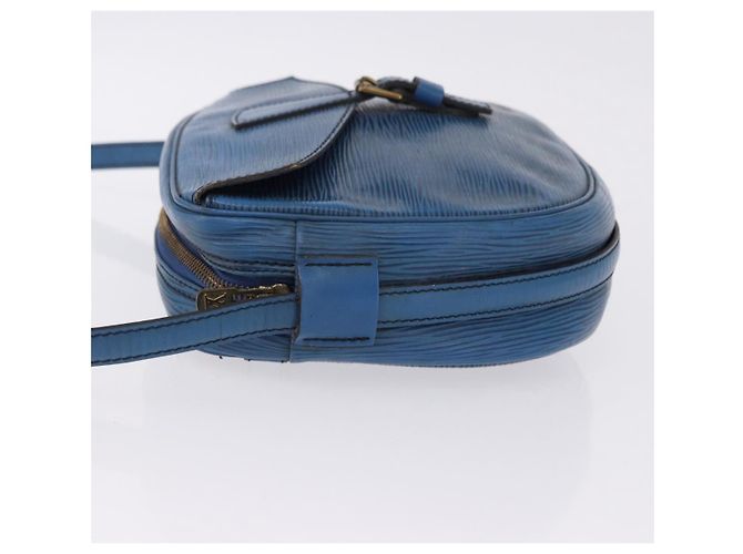 LOUIS VUITTON Borsa a Spalla Epi Jeune Fille MM Blu Toledo M52155 LV Auth 193892 - vista 4