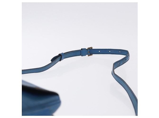 LOUIS VUITTON Borsa a Spalla Epi Jeune Fille MM Blu Toledo M52155 LV Auth 193892 - vista 8
