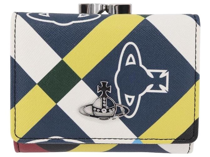Portafoglio Vivienne Westwood PVC Canvas Multicolor Silver Auth 195907A Argento Multicolore - vista 13