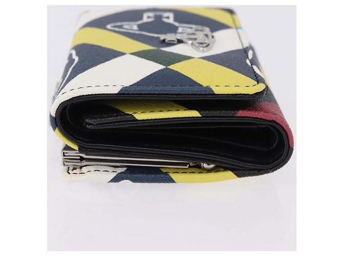 Portafoglio Vivienne Westwood PVC Canvas Multicolor Silver Auth 195907A Argento Multicolore - vista 4