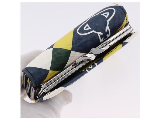 Portafoglio Vivienne Westwood PVC Canvas Multicolor Silver Auth 195907A Argento Multicolore - vista 5