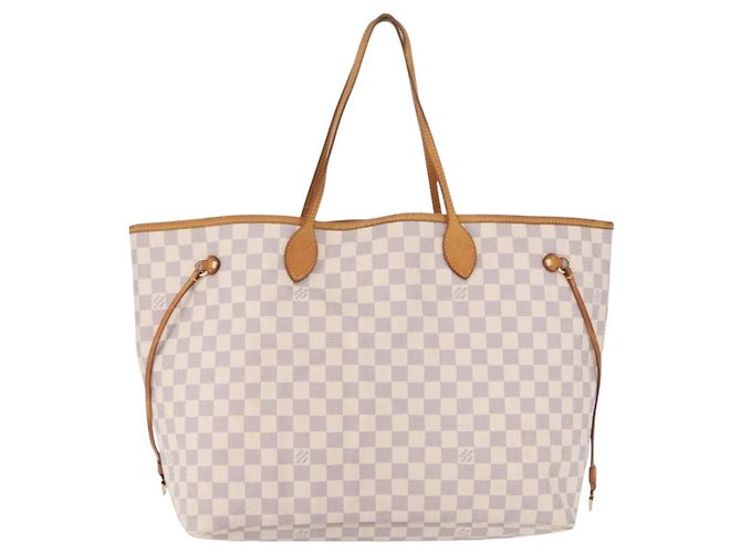LOUIS VUITTON Damier Azur Neverfull GM Tote Bag N41360 LV Auth 193361 - vista 13