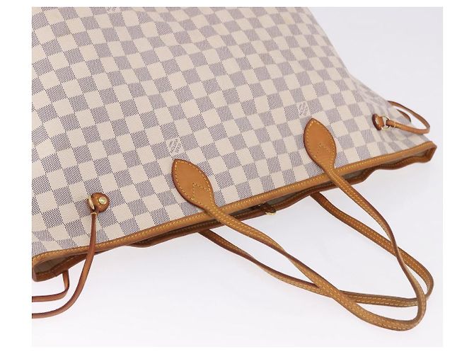 LOUIS VUITTON Damier Azur Neverfull GM Tote Bag N41360 LV Auth 193361 - vista 7