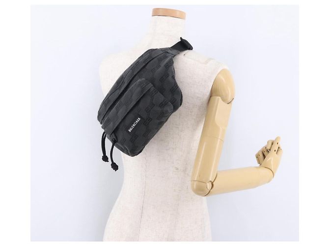 Borsa a tracolla BALENCIAGA Canvas Black Auth 195910A Nero - vista 23