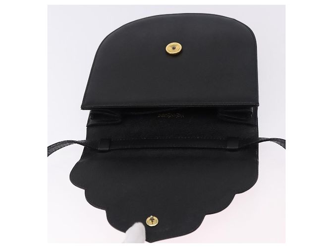 Borsa a tracolla SAINT LAURENT in pelle nera e oro autentica ka5683 Nero D'oro - vista 10