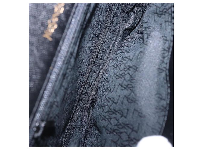Borsa a tracolla SAINT LAURENT in pelle nera e oro autentica ka5683 Nero D'oro - vista 12