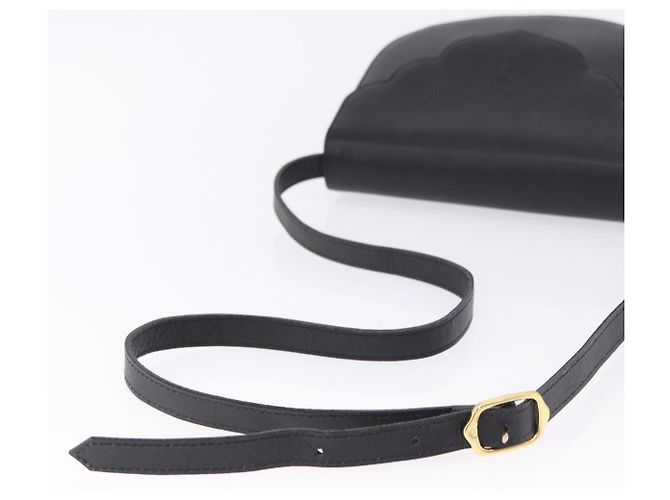 Borsa a tracolla SAINT LAURENT in pelle nera e oro autentica ka5683 Nero D'oro - vista 7