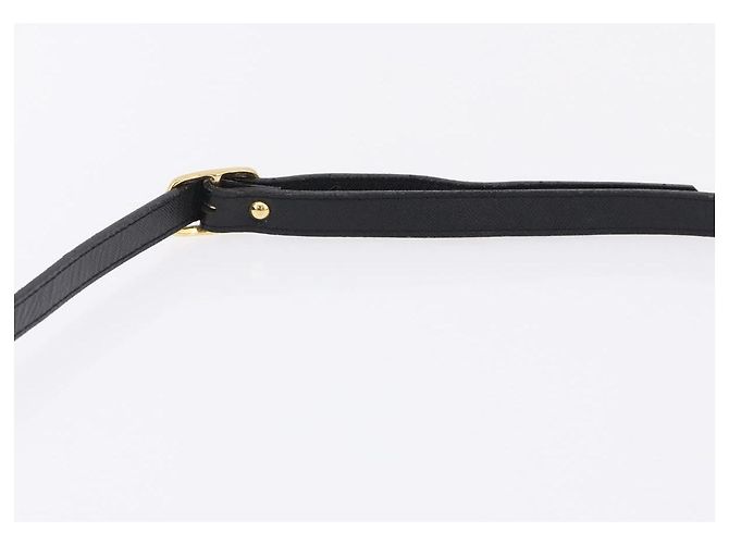 Borsa a tracolla SAINT LAURENT in pelle nera e oro autentica ka5683 Nero D'oro - vista 8