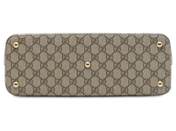 Bolso Satchel Gucci GG Supreme Linea A Beige - vista 3