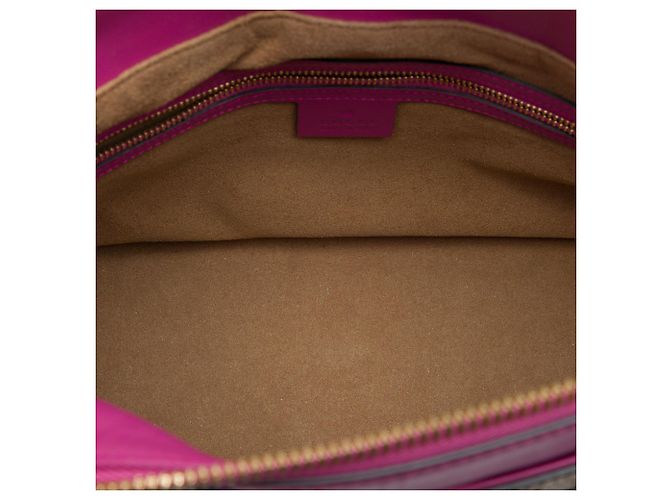 Bolso Satchel Gucci GG Supreme Linea A Beige - vista 4