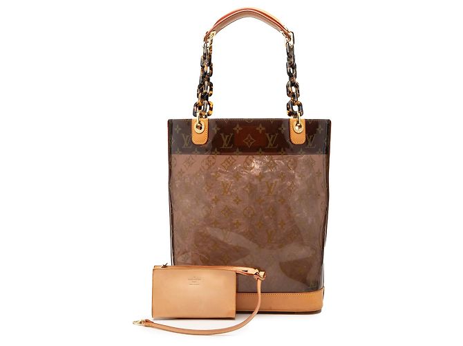 Borsa Tote Louis Vuitton Monogram Cabas Ambre MM Marrone - vista 7