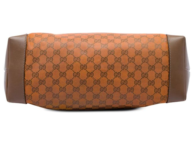 Tote Gucci GG Canvas Web Arancione - vista 3